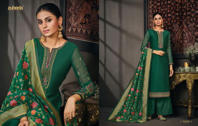 Zubeda Sabiha 7 Exclusive Designer Wear Wholesale Georgette Salwar Suits Catalog
